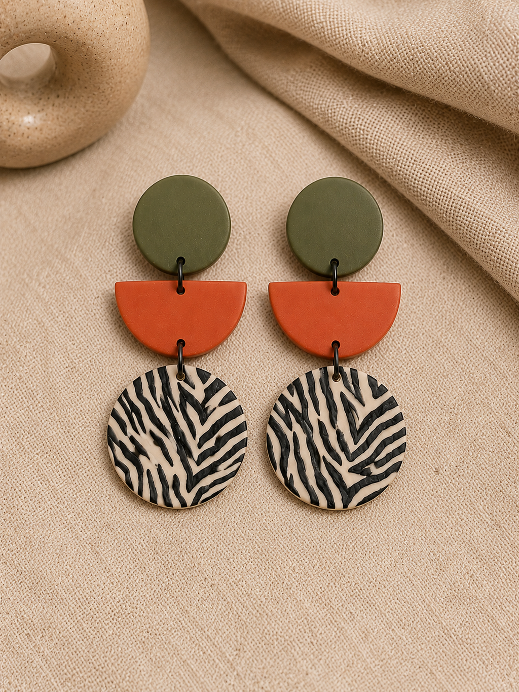 Zebra Trio naušnice