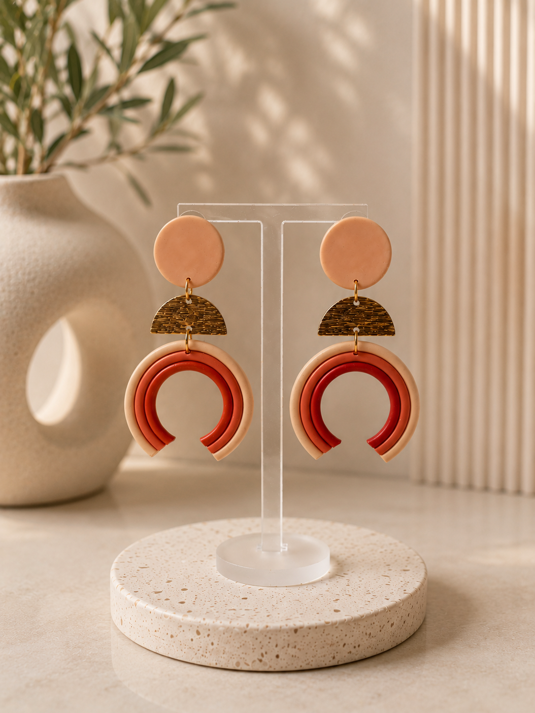 Warm Geometry Earrings