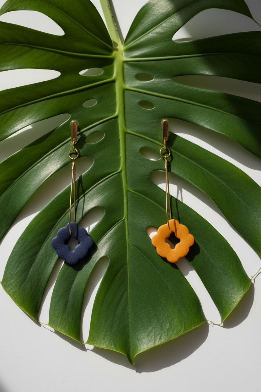 Flat lay — Indigo Needle, vertikalna pločica