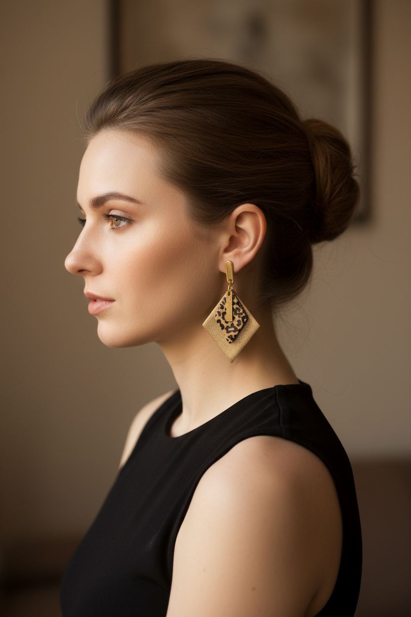 Layered Diamond naušnice – model
