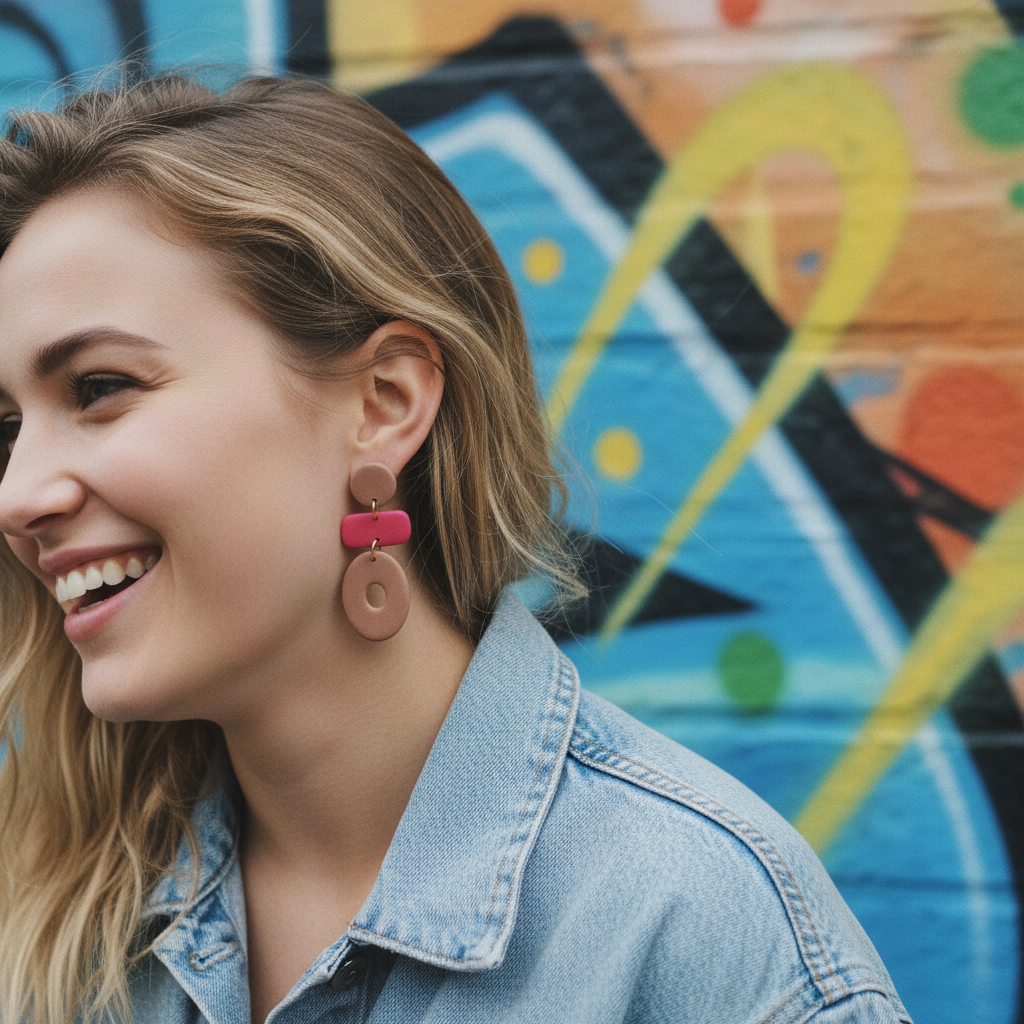 Taupe + fuchsia — candid, autentično